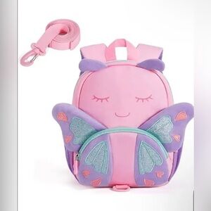 Pink Butterfly Kids Backpack